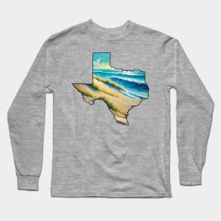 Texas beach Long Sleeve T-Shirt